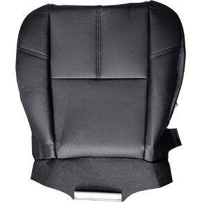 AUTOKAY Black Driver Bottom Leather Seat Cover for Chevy Silverado Avalanche 2007-2013