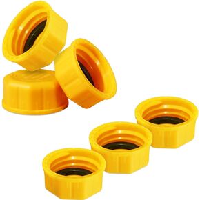 Niwicka 5 Gallon Gas Can Cap - Durable Replacement Lid with Coarse Thread for Gasoline and Diesel Fuel Cans, Perfect for Portable Tanks and Small Gas Containers (Pack of 6)