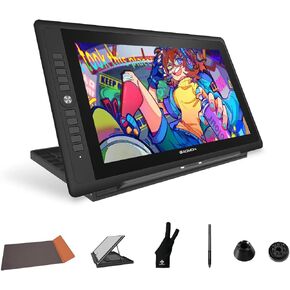GAOMON PD156Pro - 15.6" Drawing Tablet with Screen Full-Laminated 120% sRGB Pen Display with Dial Key & 10 Hotkeys, Battery-Free Stylus Art Tablet for Digital Drawing, Anime, Sketch, Graphic Design