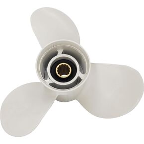 DLNIG 11 1/4×14-G Boat Propeller for Yamaha - for Yamaha Outboard Engines T25 30hp 40hp 50hp 55HP 60hp Replace 663-45958-01-EL,13 Spline Tooth - Aluminum Outboard Propeller