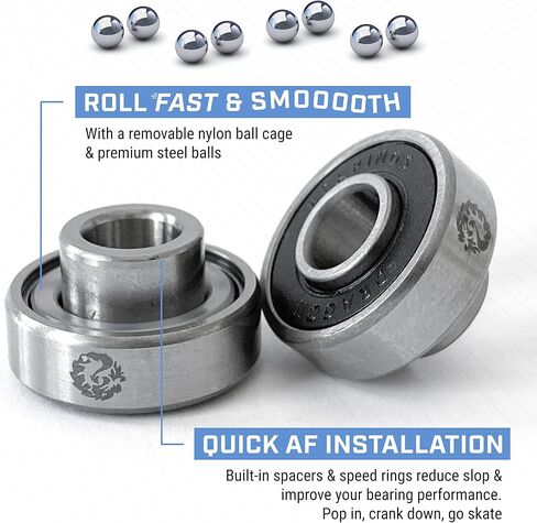 Fireball Independent Trucks Stage 11 Skateboard Trucks Bundle - Set of 2 Independent Stage 11 Trucks with Terra 54mm Skateboard Wheels & Built Bearings for Cruising in Saudi Arabia