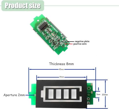 Comidox 1S 4.2V Lithium Battery Capacity Indicator Module LCD Display Electric Vehicle Battery Power Tester Li-ion 2Pcs in Saudi Arabia