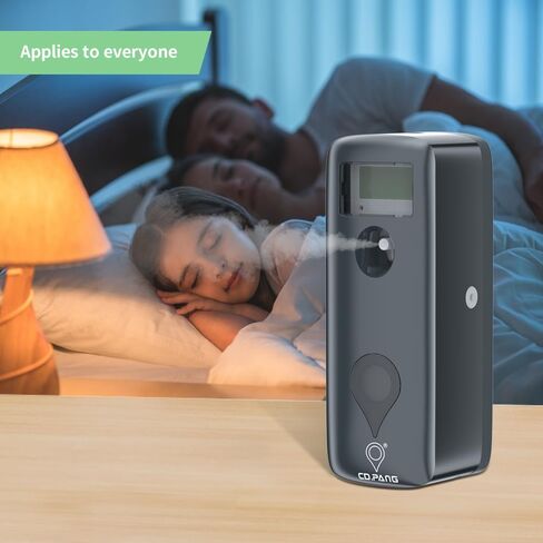 Automatic Air Freshener Spray Dispenser Grey Commercial and Home Use Refillable LCD Programmable Fragrance Bathroom Scent Freshener For Liquid ABS Wall Mounted or Free Standing in Saudi Arabia