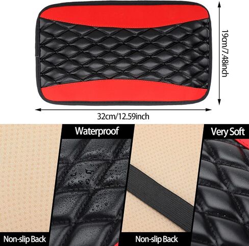 Bling Car Accessories Set Leather Diamond Steering Wheel Cover Bling Seat Belt Shoulder Pad Armrest Pad Crystal Car Decor Bling Car Cup Holders Travel Auto Cup Holder for Car Interior (Black, Red) in Saudi Arabia