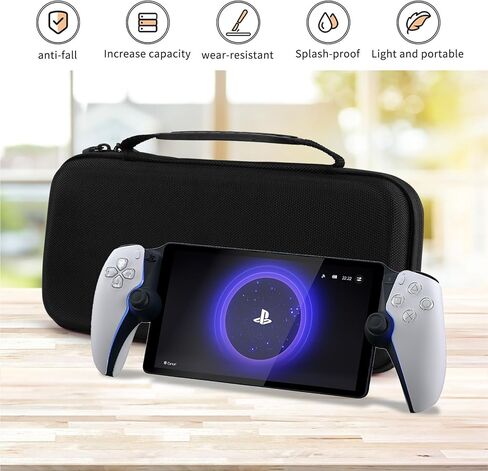 حقيبة حمل LUPAPA لمشغل Playstation Portal Remote Player، حقيبة يد محمولة بغطاء صلب من مادة EVA ذات سعة كبيرة، مقاومة للسقوط والخدش in Kuwait