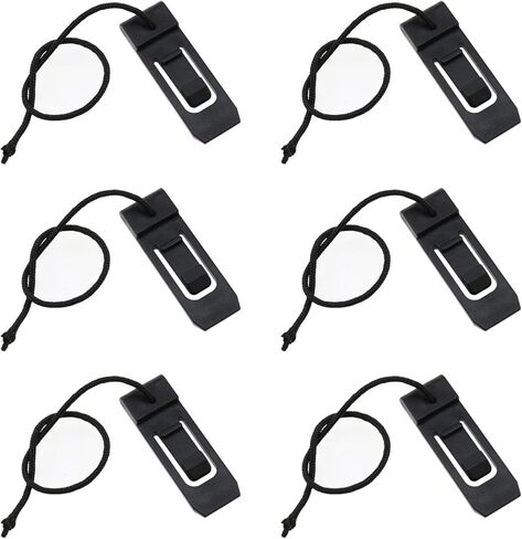 Wantane-Surfboard Fin Clips مجداف لوح التزلج الذيل كليب ركوب الأمواج زعانف مستجمعات المياه كليب في الهواء الطلق الشاطئ ركوب الأمواج الملحقات (أسود) -6 قطع in Kuwait