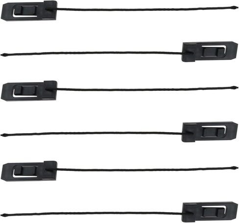 Wantane-Surfboard Fin Clips مجداف لوح التزلج الذيل كليب ركوب الأمواج زعانف مستجمعات المياه كليب في الهواء الطلق الشاطئ ركوب الأمواج الملحقات (أسود) -6 قطع in Kuwait