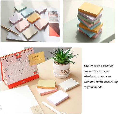 600 قطعة من بطاقات الفهرس الملونة الفارغة من Tecmisse، بطاقة فهرس مقاس 3 × 5 بوصات غير مسطرة، بطاقات ملاحظات، بطاقات دراسة للتعلم المدرسي والمكتب، 6 ألوان نيون in Kuwait