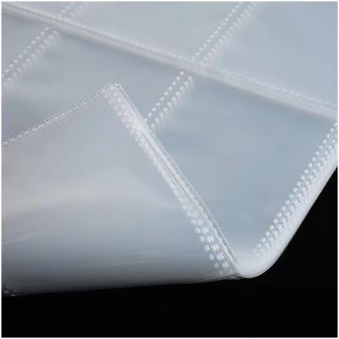 20 قطعة من صفحات أكمام التحميل العلوي، 9 جيوب لصفحات مجلد التحميل العلوي تحمل 3 × 4 بوصة 35PT، أكمام تخزين بطاقة التداول مزدوجة الجانب لـ 3 حلقات ربط in Kuwait