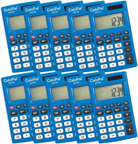 EAI Education CalcPal EAI-90 Pocket Basic Calculator - Set of 10 in Saudi Arabia