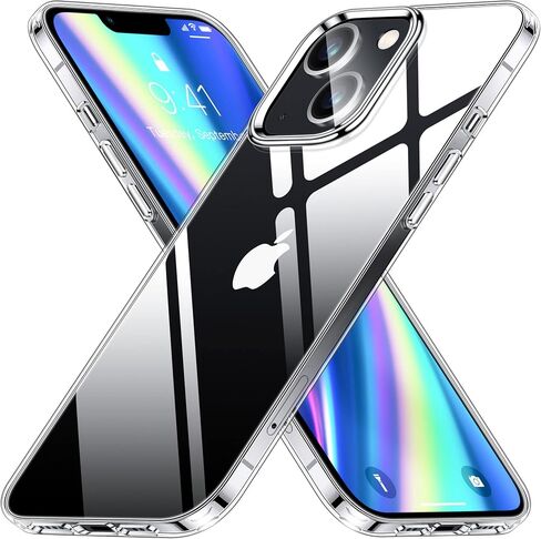 Vakoo Crystal Clear Series for iPhone 13 Mini Case, [Upgraded Anti-Yellowing] [Shockproof & Ultra Slim Fit] Thin Soft TPU Transparent Silicone Protective Phone Case for iPhone 13 Mini 5.4" in Saudi Arabia