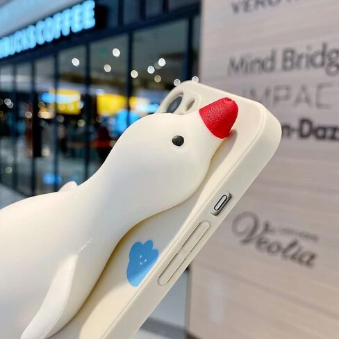 Guppy متوافق مع iPhone 14 Plus Case Cartoon Cute Squishy 3D Finger Pinch Duck Funny Squeeze الحسي الإجهاد المخفف الضغط لينة الوفير حالة وقائية مقاومة للصدمات 6.7 بوصة الوردي in Kuwait