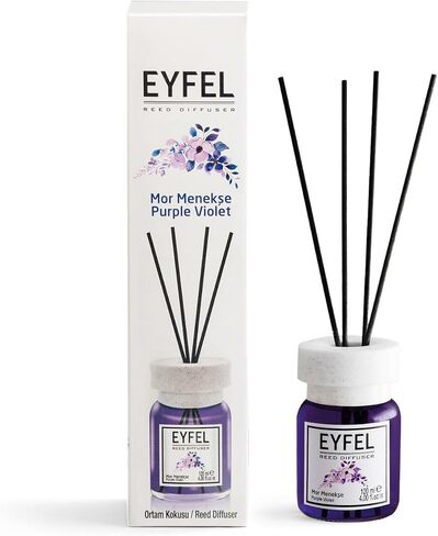 EYFEL Reed Diffusers for Home – Lemon Reed Diffuser Set 4.05 fl oz Oil Diffuser Sticks, Bathroom Diffuser, Oil Reed Diffuser, Scented Sticks, Oil Diffuser Sticks, Reed Diffuser for Bathroom in Kuwait