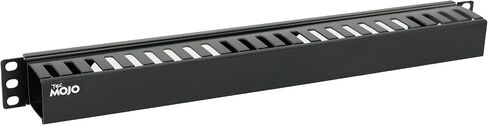 Tecmojo 1U 19 Inch Horizontal Server Rack Wire Cable Management System-Rack Mount Wire Organizer Duct Raceway Cable Tray Black in Saudi Arabia