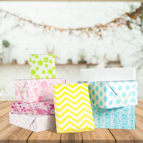 80 Sheets Flower Tissue Paper 20" x 14" Spring Style Gifts Wrapping Paper for Birthday Wedding Party DIY Crafts in Saudi Arabia