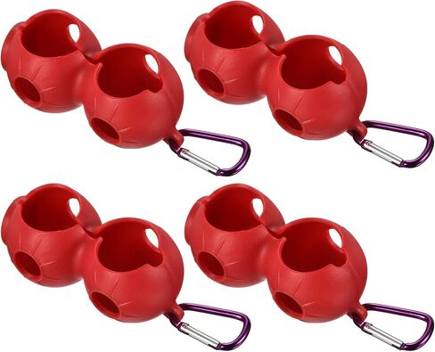 PATIKIL Golf Ball Holder Silicone Balls Carrier Protective Portable Sleeve with Buckle for Golf Bag Belt, in Saudi Arabia