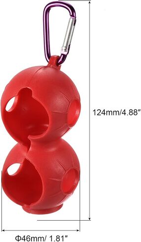 PATIKIL Golf Ball Holder Silicone Balls Carrier Protective Portable Sleeve with Buckle for Golf Bag Belt, in Saudi Arabia