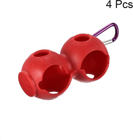 PATIKIL Golf Ball Holder Silicone Balls Carrier Protective Portable Sleeve with Buckle for Golf Bag Belt, in Saudi Arabia