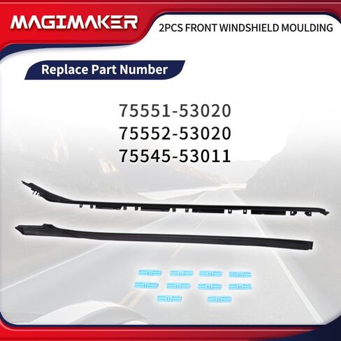Magimaker 2 قطعة قالب الزجاج الأمامي متوافق مع Lexus IS250 IS350 2006-2013 & IS-F 2008-2014 استبدال 75551-53020 75552-53020 75545-53011 in Saudi Arabia