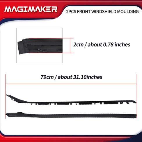 Magimaker 2 قطعة قالب الزجاج الأمامي متوافق مع Lexus IS250 IS350 2006-2013 & IS-F 2008-2014 استبدال 75551-53020 75552-53020 75545-53011 in Saudi Arabia