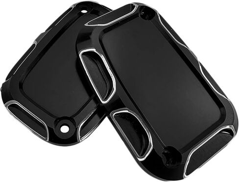 GITOBEHA Motorcycle Brake Clutch Master Cylinder Covers Aluminum Left and Right Front Brake Reservoir Cylinder Cap Compatible with Harley Touring Road King Street Road Electra Glide Ultra Classic in Saudi Arabia