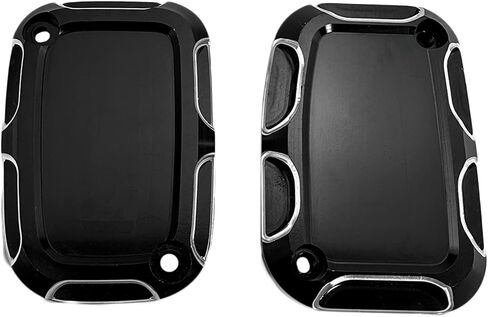 GITOBEHA Motorcycle Brake Clutch Master Cylinder Covers Aluminum Left and Right Front Brake Reservoir Cylinder Cap Compatible with Harley Touring Road King Street Road Electra Glide Ultra Classic in Saudi Arabia