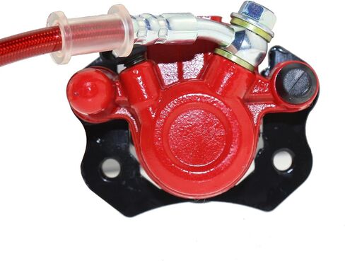 PRO BAT Front Disc Brake Master Cylinder Caliper Assembly with Extra Brake Pad for 50cc 90cc 110cc 125cc ATV Quad Dirt Bike, Red in Saudi Arabia