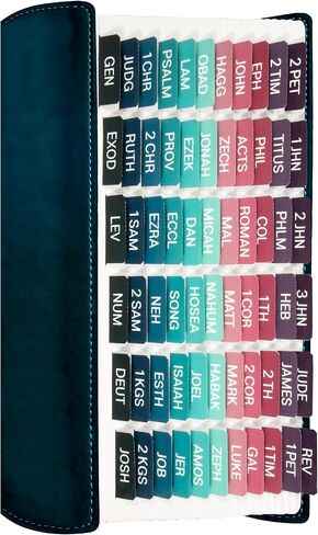 Bible Tabs for Women and Men, Bible Tabs for Study Bible, 84 Bible Book Tabs Laminated with Gloss Finish for Old and New Testament, Large Print, Includes Catholic Bible Tabs - Abbreviated in Saudi Arabia