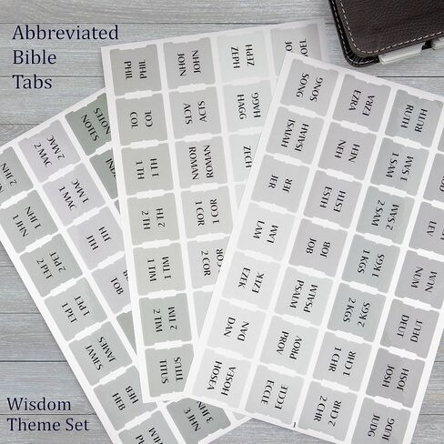 Bible Tabs for Women and Men, Bible Tabs for Study Bible, 84 Bible Book Tabs Laminated with Gloss Finish for Old and New Testament, Large Print, Includes Catholic Bible Tabs - Abbreviated in Saudi Arabia