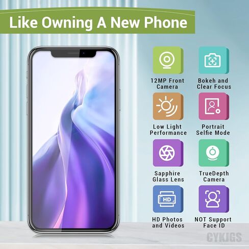 CYKJGS لهاتف iPhone 11 Pro استبدال الكاميرا الأمامية OEM 12MP جزء كاميرا أمامية جديدة للوجه تواجه وحدة العدسات وجهاز إرسال الضوء واستقبال الكابلات المرنة مجموعة أدوات إصلاح الإصلاح لـ A2160 A2217 A2215 in Saudi Arabia