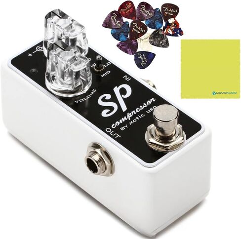 دواسة تأثيرات الجيتار Xotic SP Compressor + 15dB من حزمة التعزيز مع 12x مختارات حاجز وقماش تلميع الصوت السائل in Saudi Arabia