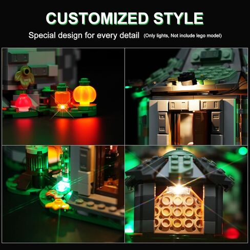 مجموعة إضاءة LED DALDED لكوخ Lego Harry Potter Hagrid's: زيارة غير متوقعة، ضوء LED متوافق مع نماذج مكعبات البناء Lego 76428 (لا تشمل مجموعة Lego) in Saudi Arabia