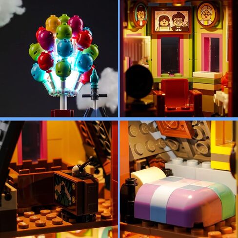 VONADO LED Light Kit for Lego and Pixar ‘Up’ House 43217, DIY Lighting Compatible with Lego Up House 43217 (NO Lego Model), Creative Lights for Lego Up Set (ONLY Lights) in Saudi Arabia