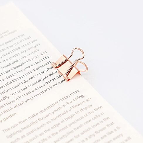 Mini Binder Clips, Paper Clip, Small Paper Clamps 15mm (5/8 inch), 100 Pack Micro Size Office Clips for Home School and Business (Multicolored) in Saudi Arabia