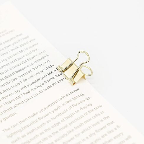 Mini Binder Clips, Paper Clip, Small Paper Clamps 15mm (5/8 inch), 100 Pack Micro Size Office Clips for Home School and Business (Multicolored) in Saudi Arabia