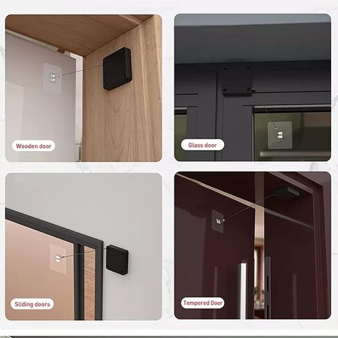 باب أوتوماتيكي أقرب، باب أوتوماتيكي متعدد الوظائف، باب يغلق ذاتيًا تلقائيًا مع رباط للمنزل الداخلي وباب الحديد الخارجي in Kuwait