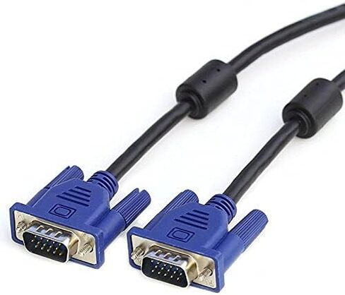 axGear 15FT 5M SVGA M/M LCD LED مراقب كابل VGA سلك ذكر إلى ذكر PC جهاز عرض أزرق in Saudi Arabia