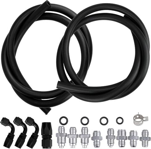 Universal LS Power Steering Pump Hose Kit Return to Reservoir Hose Kit 551082 Fit for GM LS Swap Ls1 Ls3 1950-2000 in Saudi Arabia