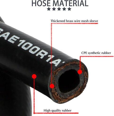 Universal LS Power Steering Pump Hose Kit Return to Reservoir Hose Kit 551082 Fit for GM LS Swap Ls1 Ls3 1950-2000 in Saudi Arabia