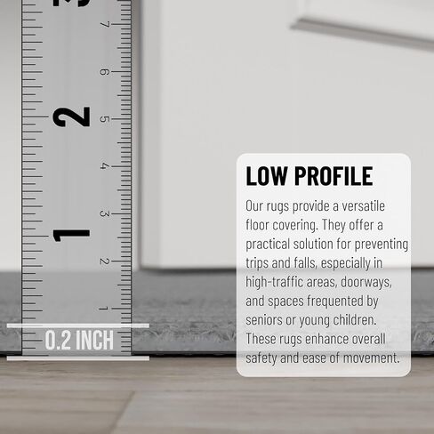 سجادة Sweet Home Stores قابلة للغسل بتصميم مضلع للاستخدام الداخلي والخارجي بظهر مطاطي، رمادي، 2'7 بوصة × 9'10 بوصة in Kuwait