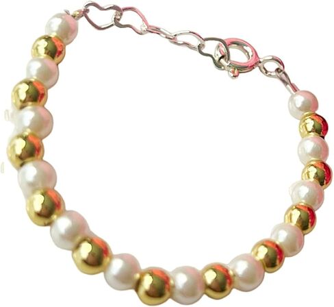 Sweet Bebe Handcrafted Baby Pearl Beaded Bracelet in Saudi Arabia