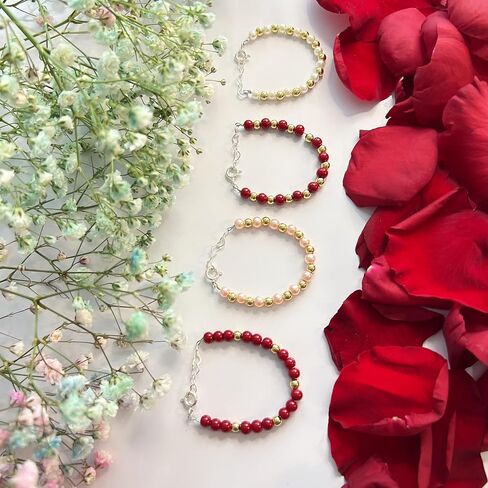 Sweet Bebe Handcrafted Baby Pearl Beaded Bracelet in Saudi Arabia