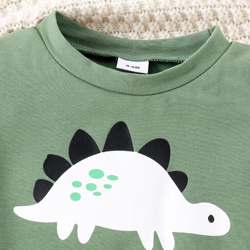 Eaerobc Toddler Baby Boy Girl Spring Summer Outfit Dinosaur Short Sleeve Shirt Pull-on Shorts 2Pcs Clothes Sets in Saudi Arabia