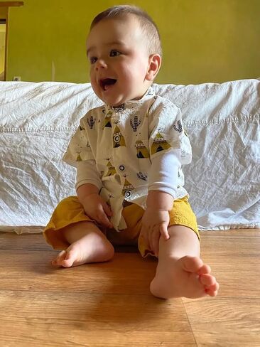 Toddler Infant Baby Boy Clothes Summer Short Sleeve Button Down Shirt Tops Shorts Outfit Set in Saudi Arabia