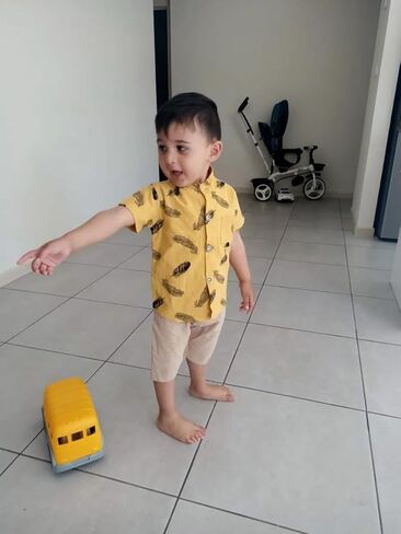 Toddler Infant Baby Boy Clothes Summer Short Sleeve Button Down Shirt Tops Shorts Outfit Set in Saudi Arabia