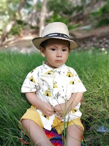 Toddler Infant Baby Boy Clothes Summer Short Sleeve Button Down Shirt Tops Shorts Outfit Set in Saudi Arabia