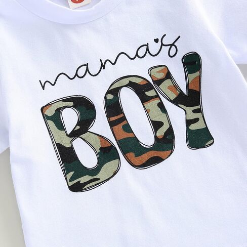 Baby Boy Camouflage Outfit Short Sleeve Pocket T-shirt Tops Shorts Set Toddler Summer Camo Clothes in Saudi Arabia