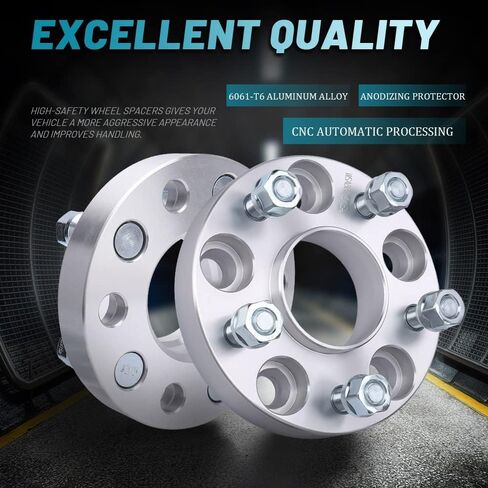 1" Hubcentric Spacers Fit NISSAN INFINITI 5x4.5/5x114.3mm Wheel Spacers Adapter 12x1.25 Studs 66.1 Bore for Nissan 370Z, 350Z, 300ZX, Maxima, Sentra; for INFINITI FX35, FX45, FX50, G35, G37, I30, M45 in Saudi Arabia