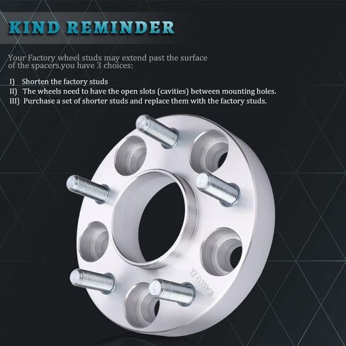 1" Hubcentric Spacers Fit NISSAN INFINITI 5x4.5/5x114.3mm Wheel Spacers Adapter 12x1.25 Studs 66.1 Bore for Nissan 370Z, 350Z, 300ZX, Maxima, Sentra; for INFINITI FX35, FX45, FX50, G35, G37, I30, M45 in Saudi Arabia