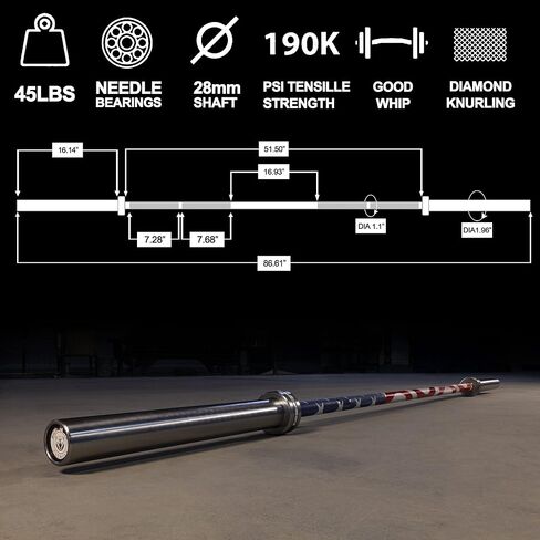 Signature Fitness 2-Inch Olympic Barbells in Cerakote and Chrome, 700 or 1500lb Capacity in Saudi Arabia